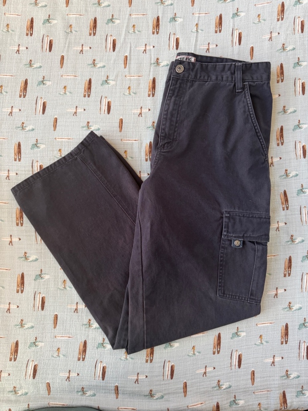 Y2K Men's Black Tony Hawk Cargo Pants - Classic Straight Fit